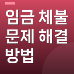 임금 체불 문제 해결 방법